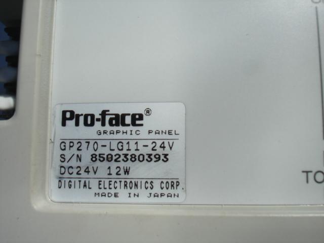 Proface Loader unit side and Unloader unit side GP270-LG11-24V 1 1 130
