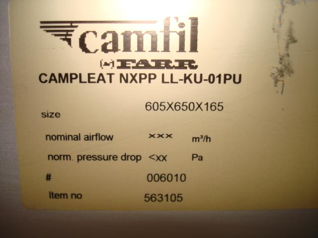 CAMFIL HEPA filters WPDK03